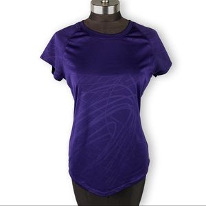 Champion Semi-Fitted Crew Neck Purple Athletic Top